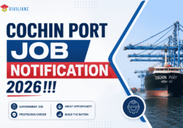 COCHIN PORT JOB NOTIFICATION 2026!!!