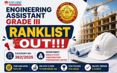 ENGINEERING ASSISTANT GRADE III RANKLIST OUT!!!