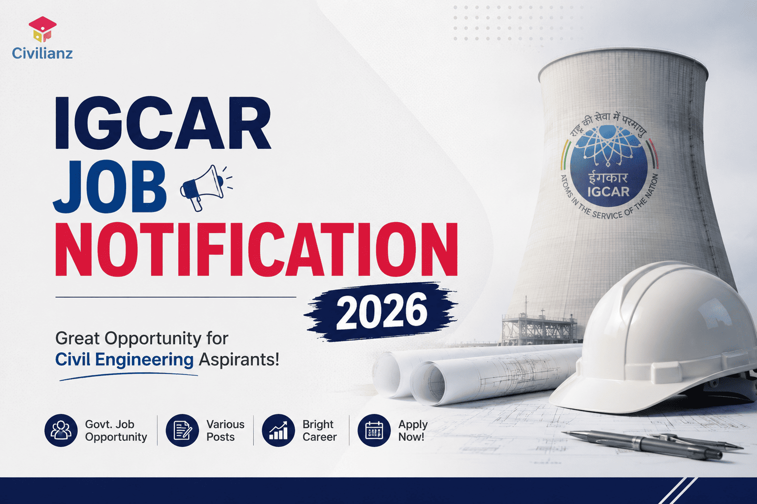 IGCAR JOB NOTIFICATION 2026!!!