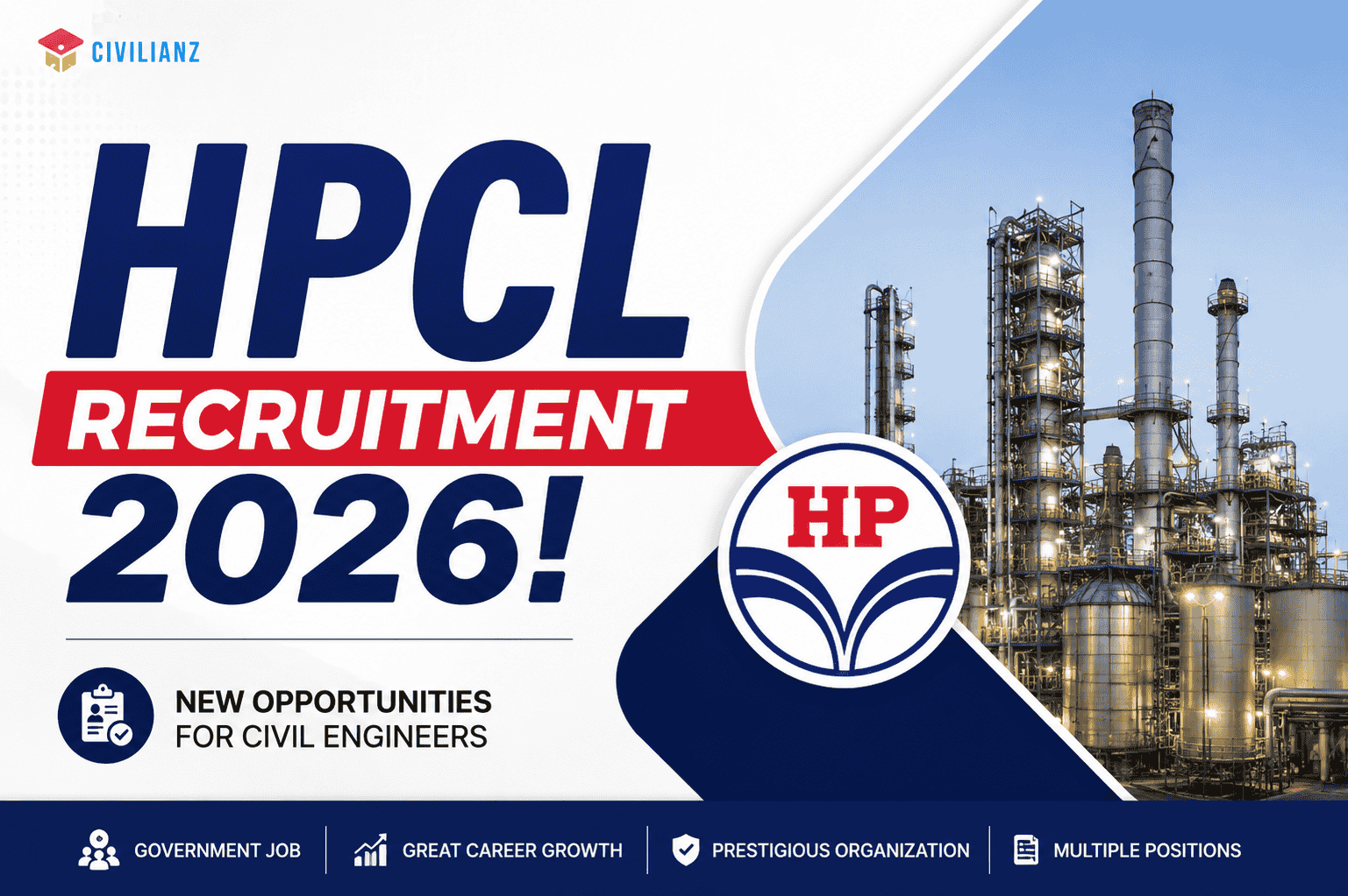 HPCL APPRENTICE RECRUITMENT 2026! HPCL APPRENTICE RECRUITMENT 2026!