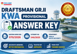 DRAFTSMAN GR.II KWA PROVISIONAL ANSWEY KEY