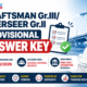 DRAFTSMAN Gr.III/ OVERSEER Gr.II PROVISIONAL ANSWER KEY
