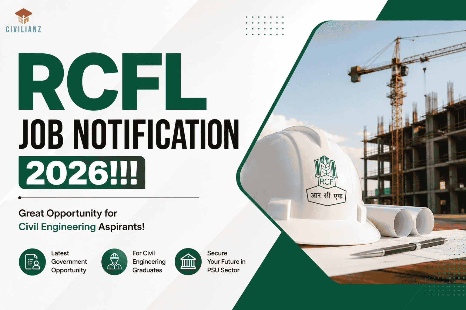 RCFL JOB NOTIFICATION 2026!!!