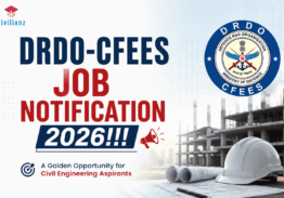 DRDO-CFEES JOB NOTIFICATION 2026!!!