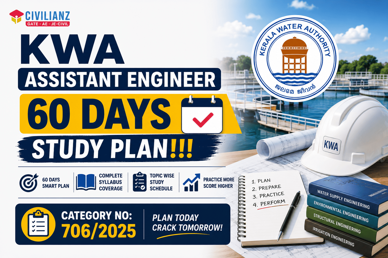 KWA ASSISTANT ENGINEER 60 DAYS STUDY PLAN!!! KWA ASSISTANT ENGINEER 60 DAYS STUDY PLAN!!!