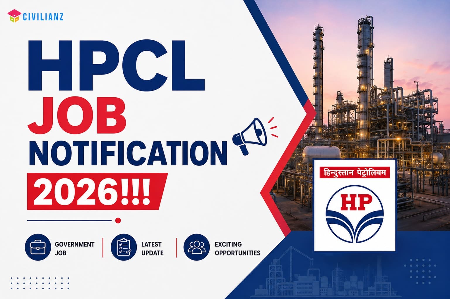 HPCL JOB NOTIFICATION 2026!!!