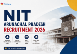 NIT Arunachal Pradesh Recruitment 2026