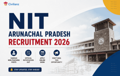NIT Arunachal Pradesh Recruitment 2026