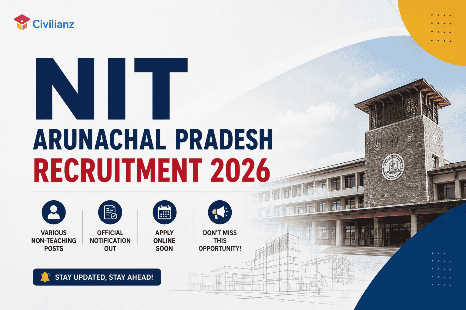 NIT Arunachal Pradesh Recruitment 2026