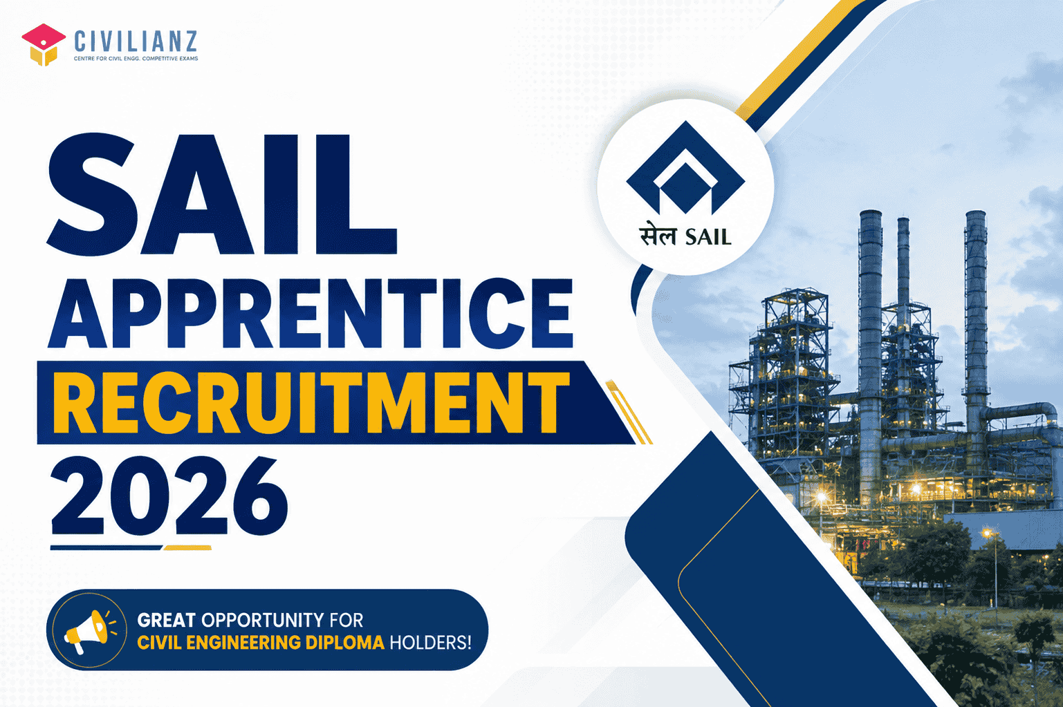 SAIL APPRENTICE RECRUITMENT 2026