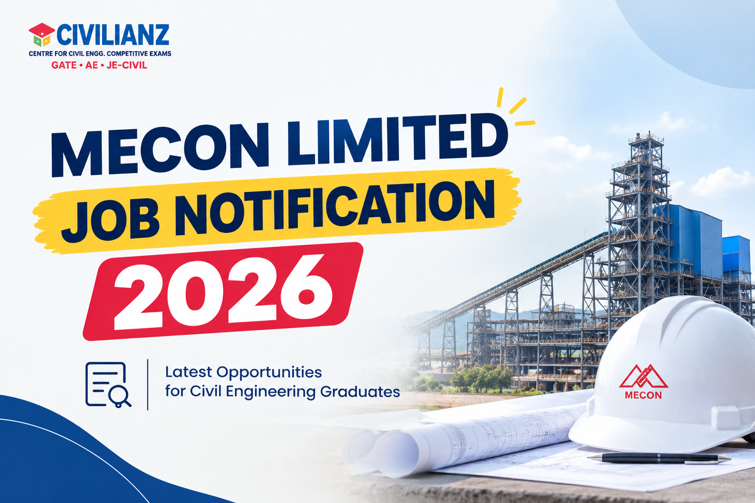 MECON LIMITED JOB NOTIFICATION 2026