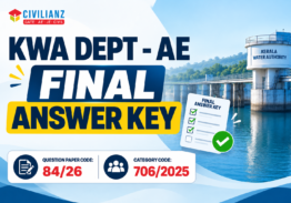 ASSISTANT ENGINEER KWA FINAL ANSWER KEY