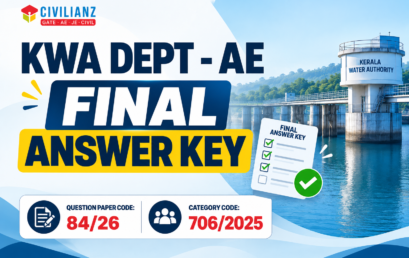 ASSISTANT ENGINEER KWA FINAL ANSWER KEY