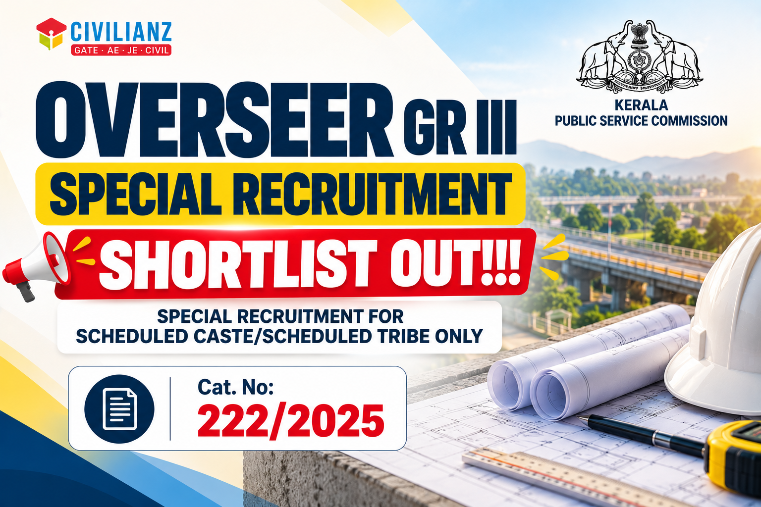 OVERSEER GR III SPECIAL RECRUITMENT SHORTLIST OUT!!! OVERSEER GR III SPECIAL RECRUITMENT SHORTLIST OUT!!!