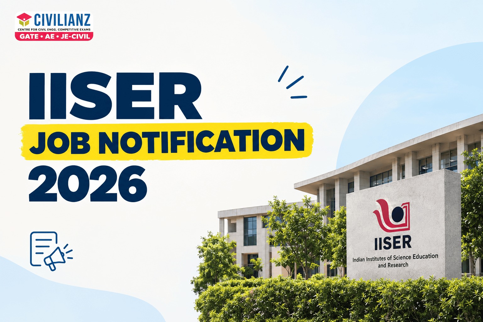IISER JOB NOTIFIFCATION 2026